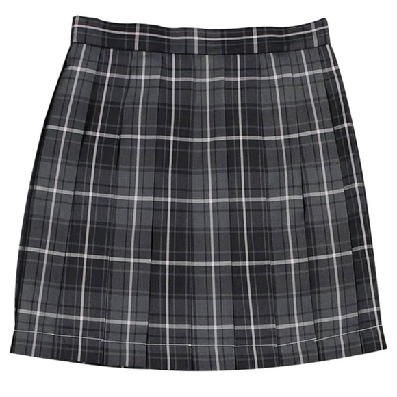TAMYID Pleated Plaid Skirt with High Waist - Picture 1 of 3